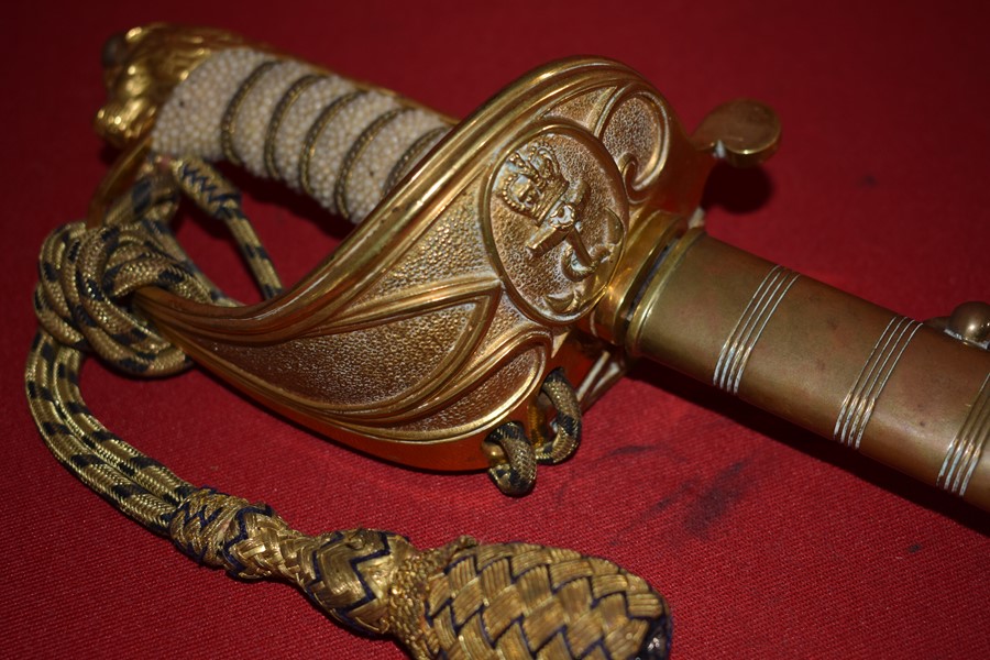 RN/RAN OFFICERS SWORD QUEEN ELIZABETH II ISSUE BY WILKINSON SWORD-SOLD